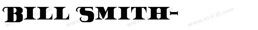 Bill Smith字体转换